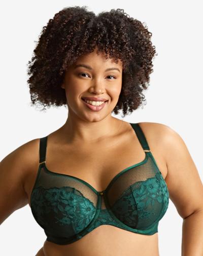 Luxe Josephine bh forest green met transparante details