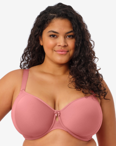 ELOMI Nerina spacer bh met beugel voorgevormd Dusty rose ademend comfort
