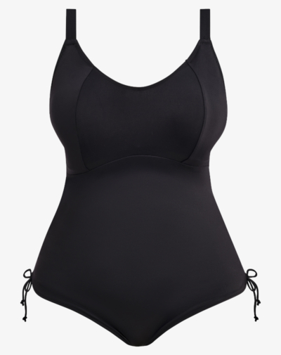 LOMI Plain Sailing badpak zonder beugel zwart met comfortabele ondersteuning voor grote cupmaten