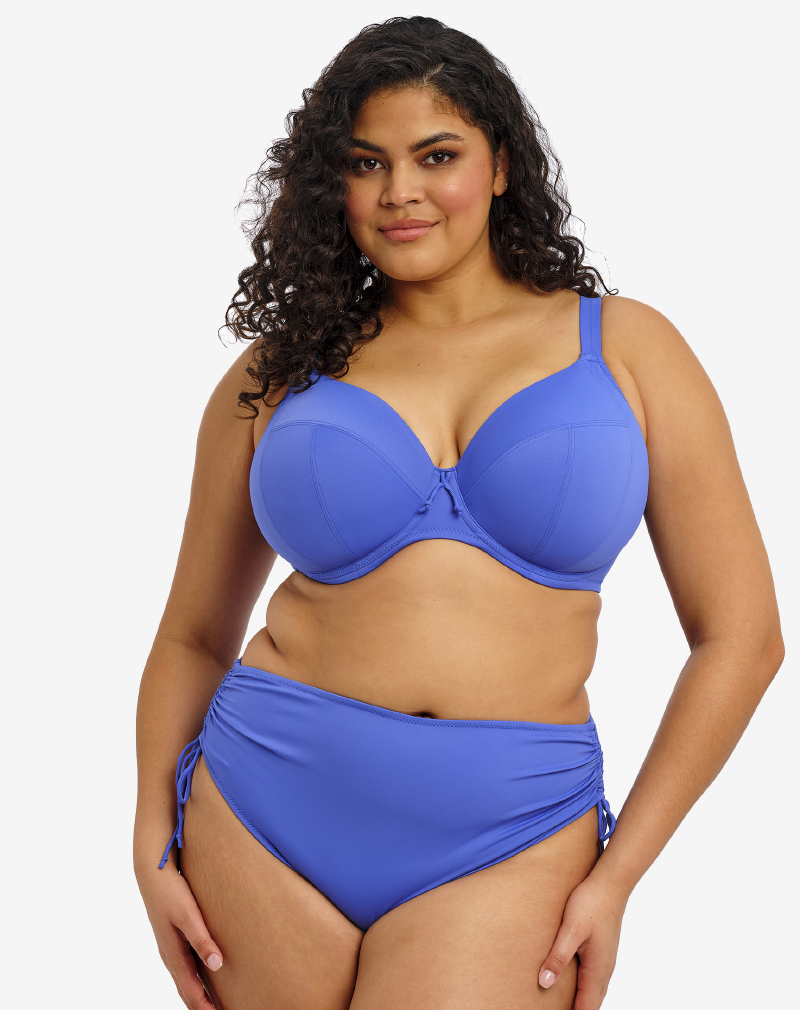 ELOMI Plain Sailing plunge bikini Azure niet voorgevormd voor grote cupmaten