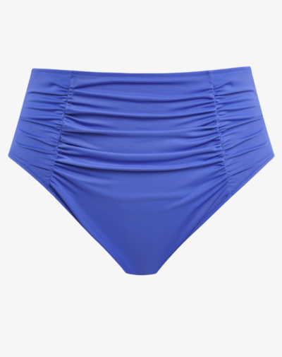 ELOMI Plain Sailing high waist bikinibroekje Azure met comfortabel draaggevoel