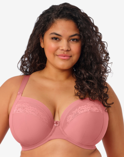 ELOMI Nerina beugelbh met side support niet voorgevormd Dusty rose