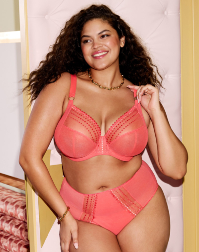 ELOMI Matilda side support bh Sunset flatterend silhouet