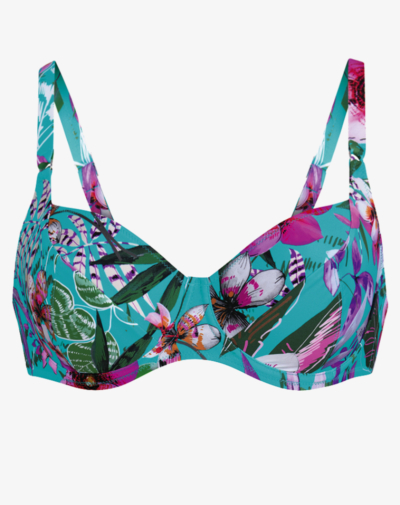 ROSA FAIA Federica bikini met beugel Aloha tropische print