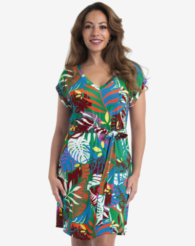 ANITA Mari tuniek met korte mouwen Colour crush luchtige strandlook