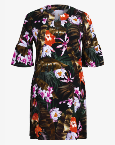 ANITA Loja strandjurk Botanical love soepel vallende stof