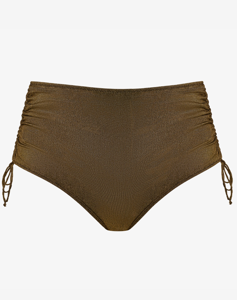 ELOMI Sunset Shimmer bikinibroekje Gold Rush met in hoogte verstelbare zijkanten