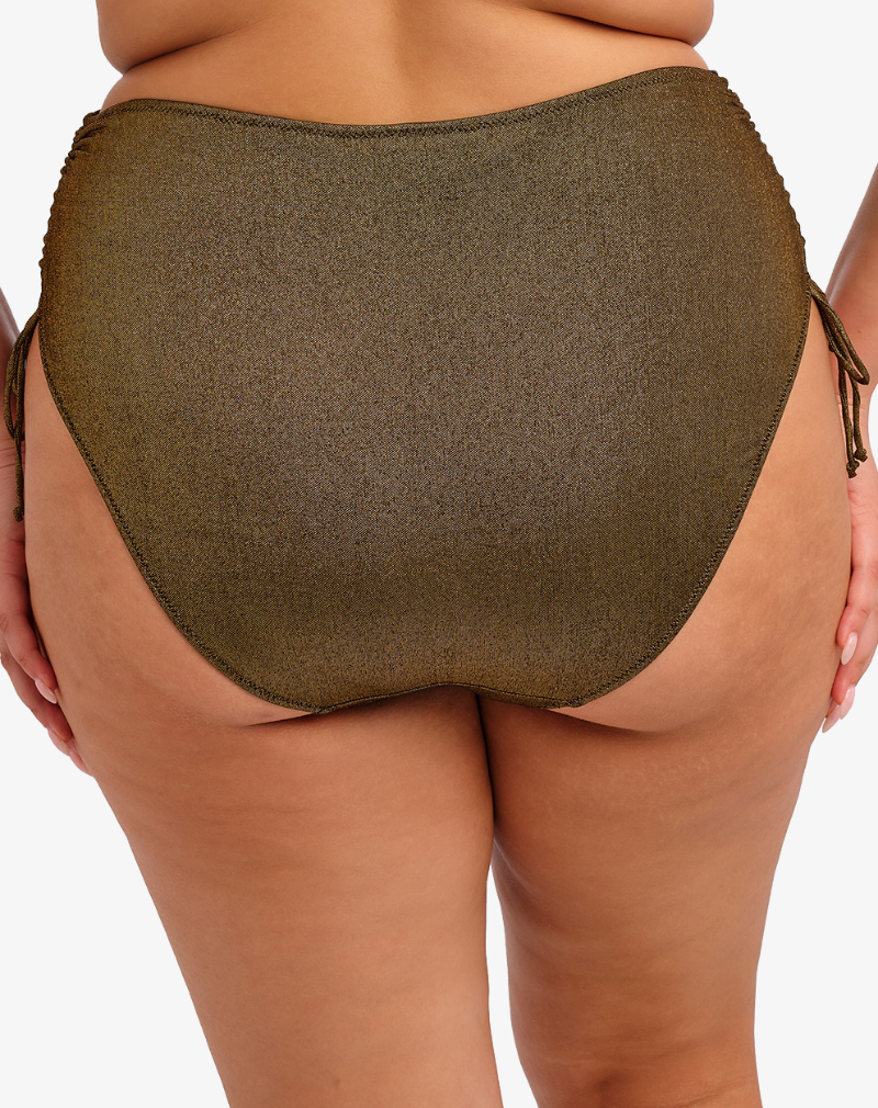 ELOMI Sunset Shimmer bikinibroekje Gold Rush met gouden glans