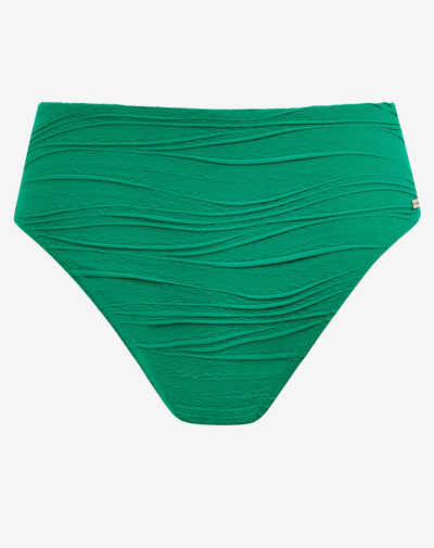 Fantasie Beach Waves high waist bikinibroekje Tourmaline groen comfortabele pasvorm