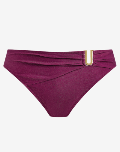 Fantasie Paros Coast mid rise bikinibroekje Berry Shimmer