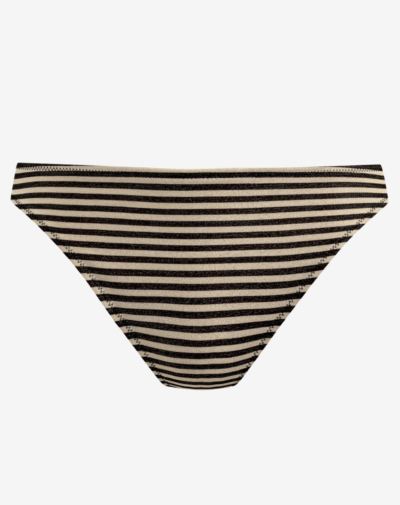 Los Freya Arizona Wave bikinibroekje met horizontale strepen en glanzende afwerking.