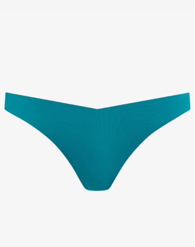 Freya Jewel Cove brazilia bikini broekje Plain Moonstone teal met comfortabele pasvorm die mooi aansluit op de heupen