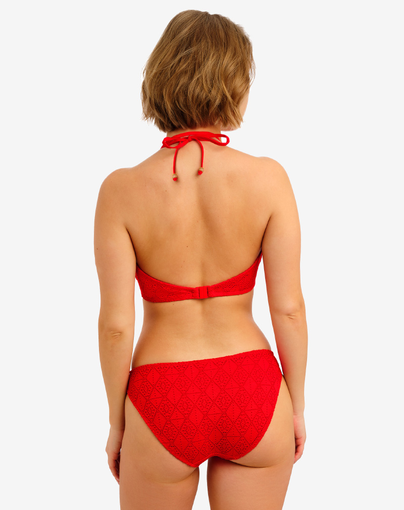 Freya Nomad Nights mid rise bikini broekje Lava rood combineerbaar met plunge top
