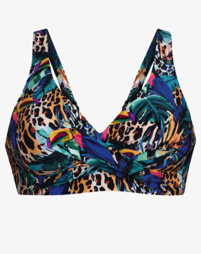 ROSA FAIA Fiona bikini top Deep jungle voorgevormde cups met uitneembare padding voor flexibele ondersteuning
