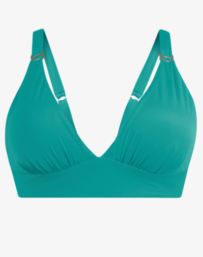 ROSA FAIA Pure luxe bikini top zonder beugel, voorgevormd 'Aqua blauw'