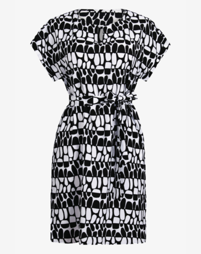 ANITA Parma strandjurk Mono moves zwart wit grafisch design