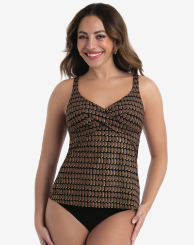 ROSA FAIA Maily tankini top met beugel comfortabele pasvorm Java beach