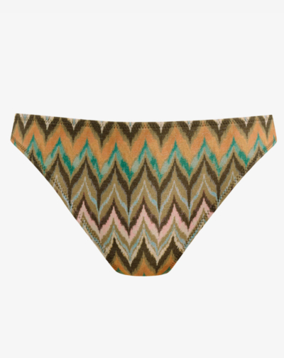 FREYA Arizona wave brazilian bikinibroekje Vista hoge beenuitsnijding flatterende pasvorm en zigzag print met glans