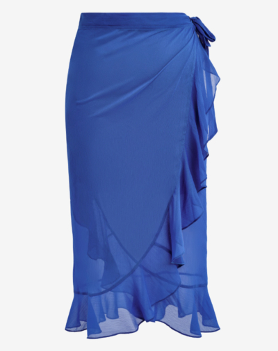 FANTASIE Nauru pareo Sapphire multifunctionele pareo als jurk rok en omslagdoek