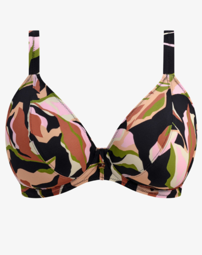 FREYA Ocean Avenue bikinitop multi met beugel biedt stevige ondersteuning voor grote cupmaat en kleurrijke print