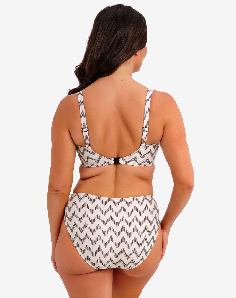 FANTASIE Vanuatu full cup bikini Creme noire met beugel grote cupmaat maximale ondersteuning en comfort