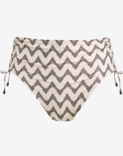 FREYA Vanuatu high waist bikini broekje Creme noire hoge taille shaping effect en comfortabele pasvorm