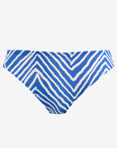 FREYA Fiji Falls mid rise bikini broekje Ocean blue comfortabele bikini slip met middelhoge taille