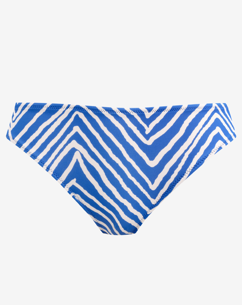 FREYA Fiji Falls bikinibroekje Ocean blue mid rise zachte stof en perfecte pasvorm