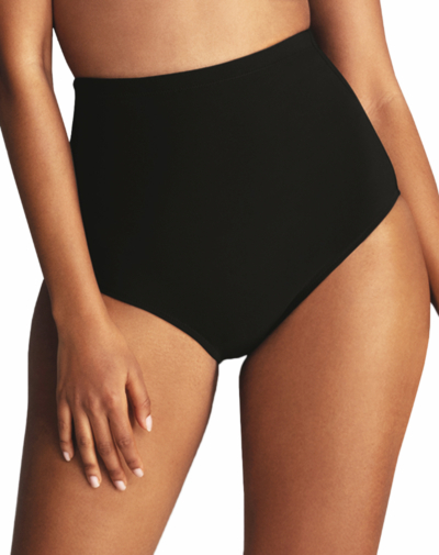ROSA FAIA Jil high waist corrigerend bikinibroekje zwart bikini slip met lichte correctie en ondersteuning