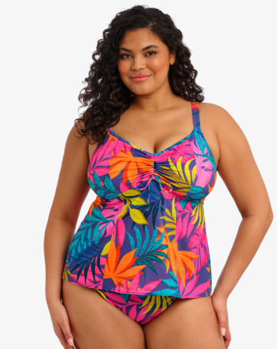 ELOMI Porto Rafti tankini Indigo blauw zonder beugel met zachte stof en goede ondersteuning
