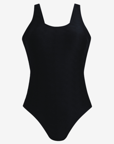 ANITA Essential suit badpak Black met subtiele structuur voor luxe uitstraling