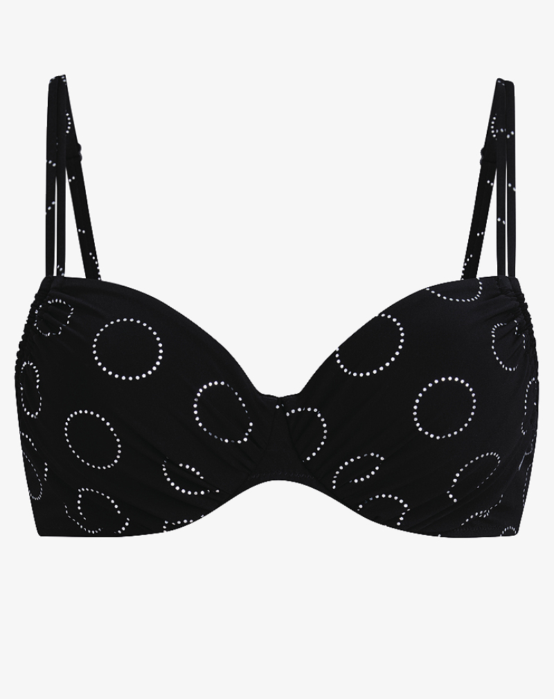ANITA Lucia bikini top Silver Pearls met verstelbare bandjes voor perfecte pasvorm
