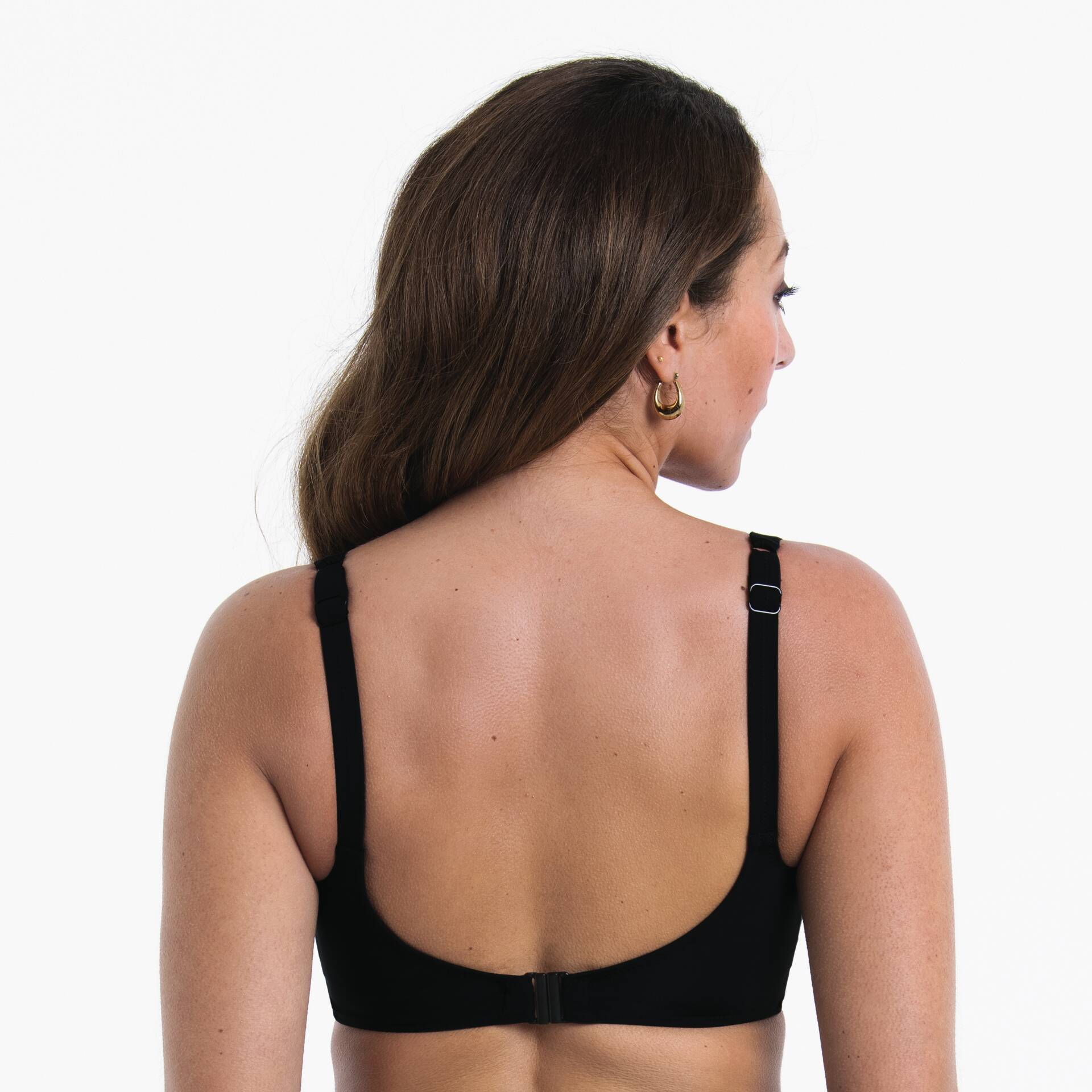ANITA Malika bikinitop zwart comfortabele pasvorm zonder beugel met natuurlijke vorm cups