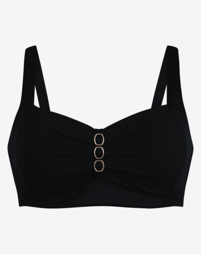 ANITA Malika bikini top zwart brede schouderbanden optimale ondersteuning en comfort