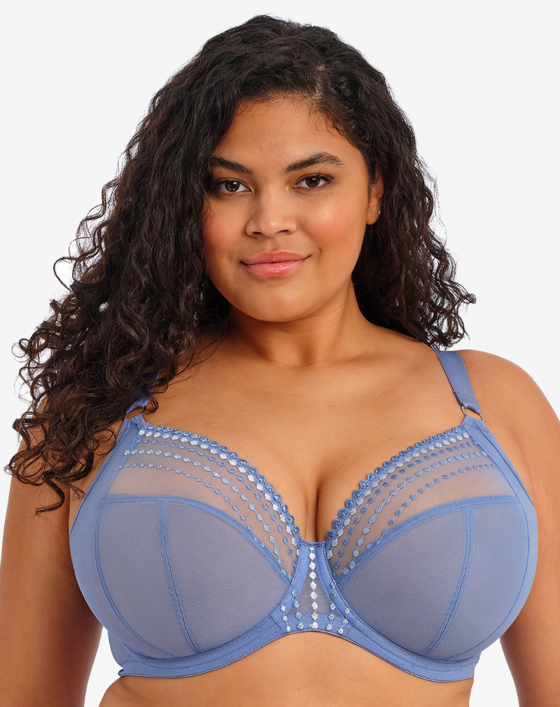 ELOMI Matilda bh Lunar met blauwe kleur en stipdetails voor comfortabele pasvorm en lift