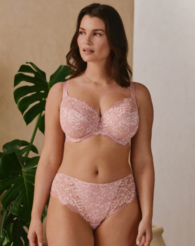 FANTASIE Emmaline side support bh Blossom roze kant niet voorgevormd met beugel ondersteuning grote cup