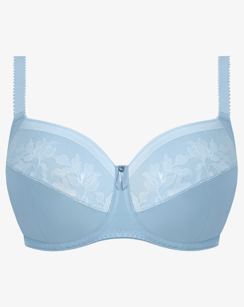 FANTASIE Illusion bh Sky blauw glad onder T-shirt met onzichtbare afwerking en optimale ondersteuning
