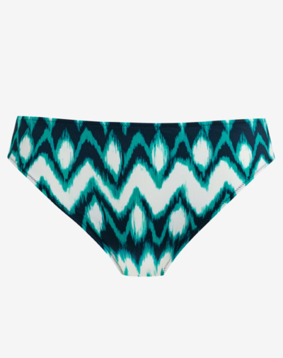 FANTASIE Sabana bikini broekje turquoise blauw grafische print zomerse uitstraling