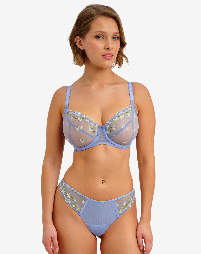 FREYA Entwined string Daisy transparante mesh zorgt voor luchtig en licht draagcomfort