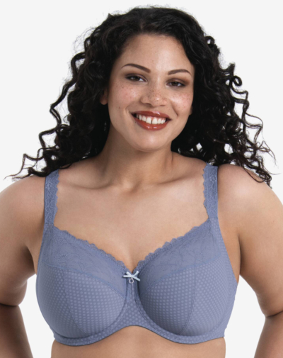 ROSA FAIA Eloise big cup beugelbh niet voorgevormd medium blauw met maximale ondersteuning grote cupmaat